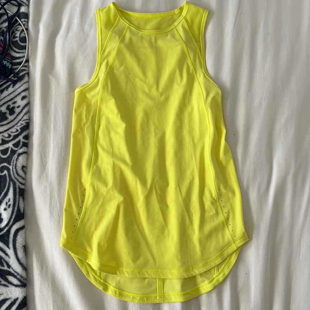 Lululemon neon yellow tank